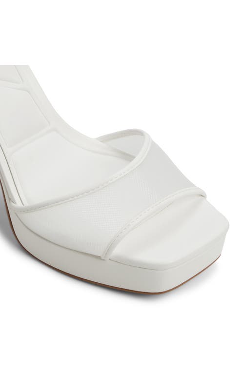 ALDO ALDO CHICGLIMMER ANKLE STRAP PLATFORM SANDAL 