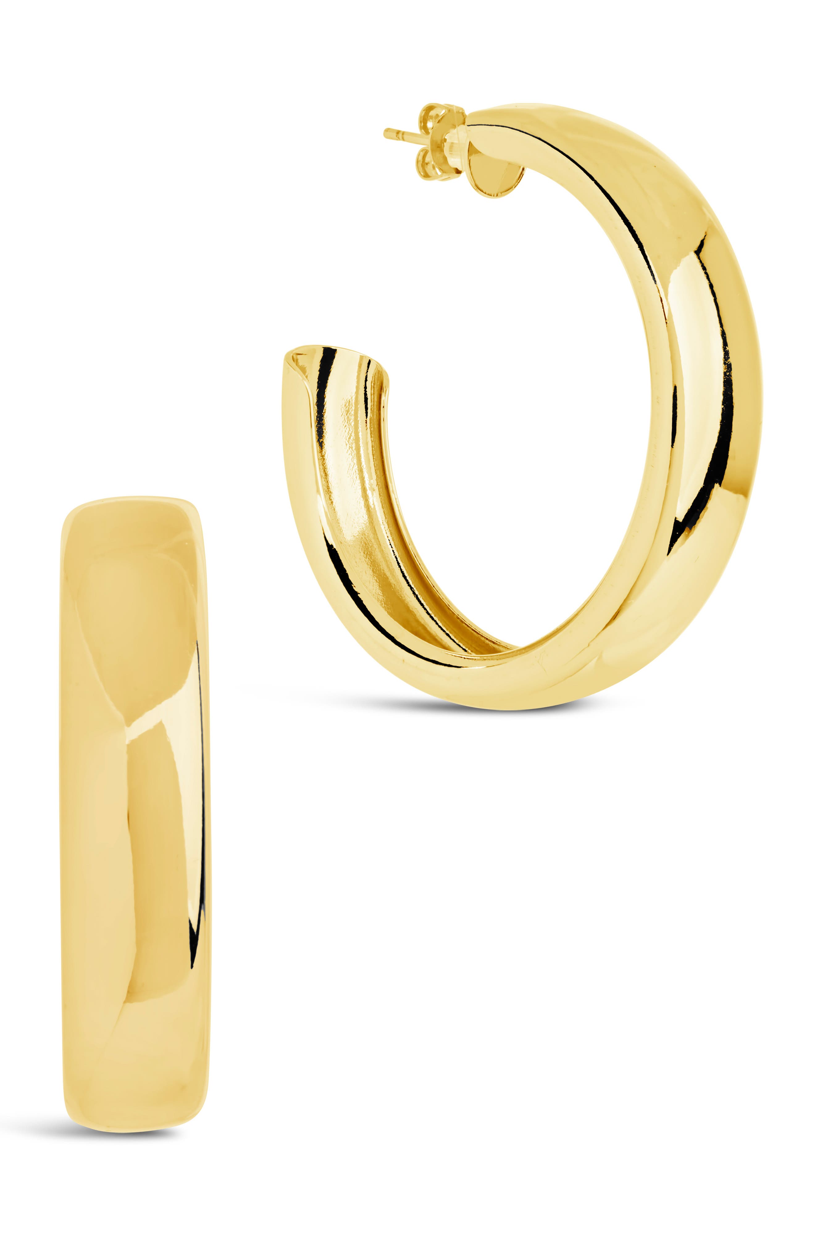 Sterling Forever Liviana Hoop Earrings