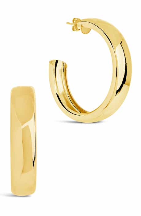 Sterling Forever Liviana Hoop Earrings
