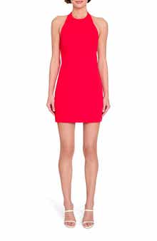 Amanda Uprichard Donahue Halter Cocktail Minidress