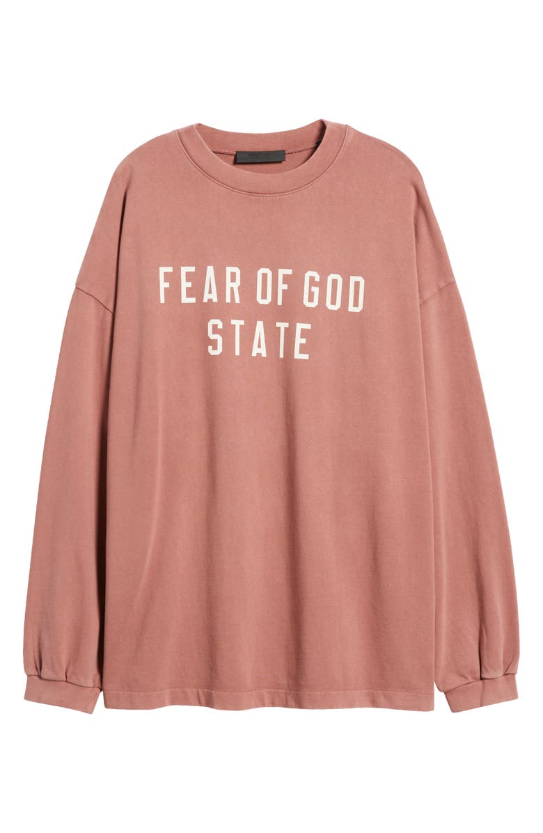 Fear of God Essentials Gender Inclusive State Logo Long Sleeve T-Shirt, Alternate, color, 