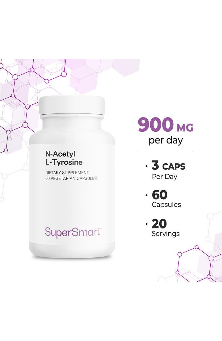 SuperSmart N-Acetyl L-Tyrosine Supplement, Alternate, color, NO COLOR