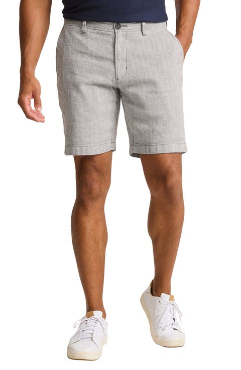 Beach Coast Stretch Linen & Cotton Cargo Shorts (Regular & Big)