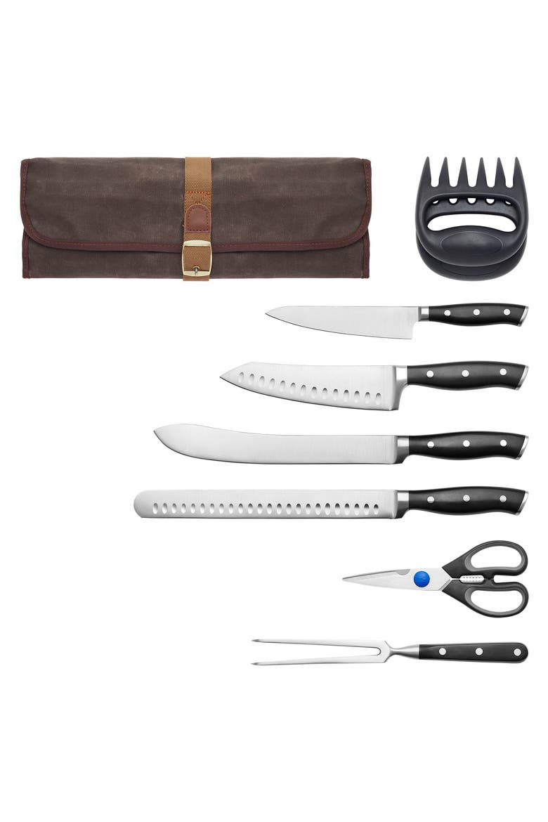 FORGED ACCENT 9-PC BBQ SET, Alternate, color, SILVER