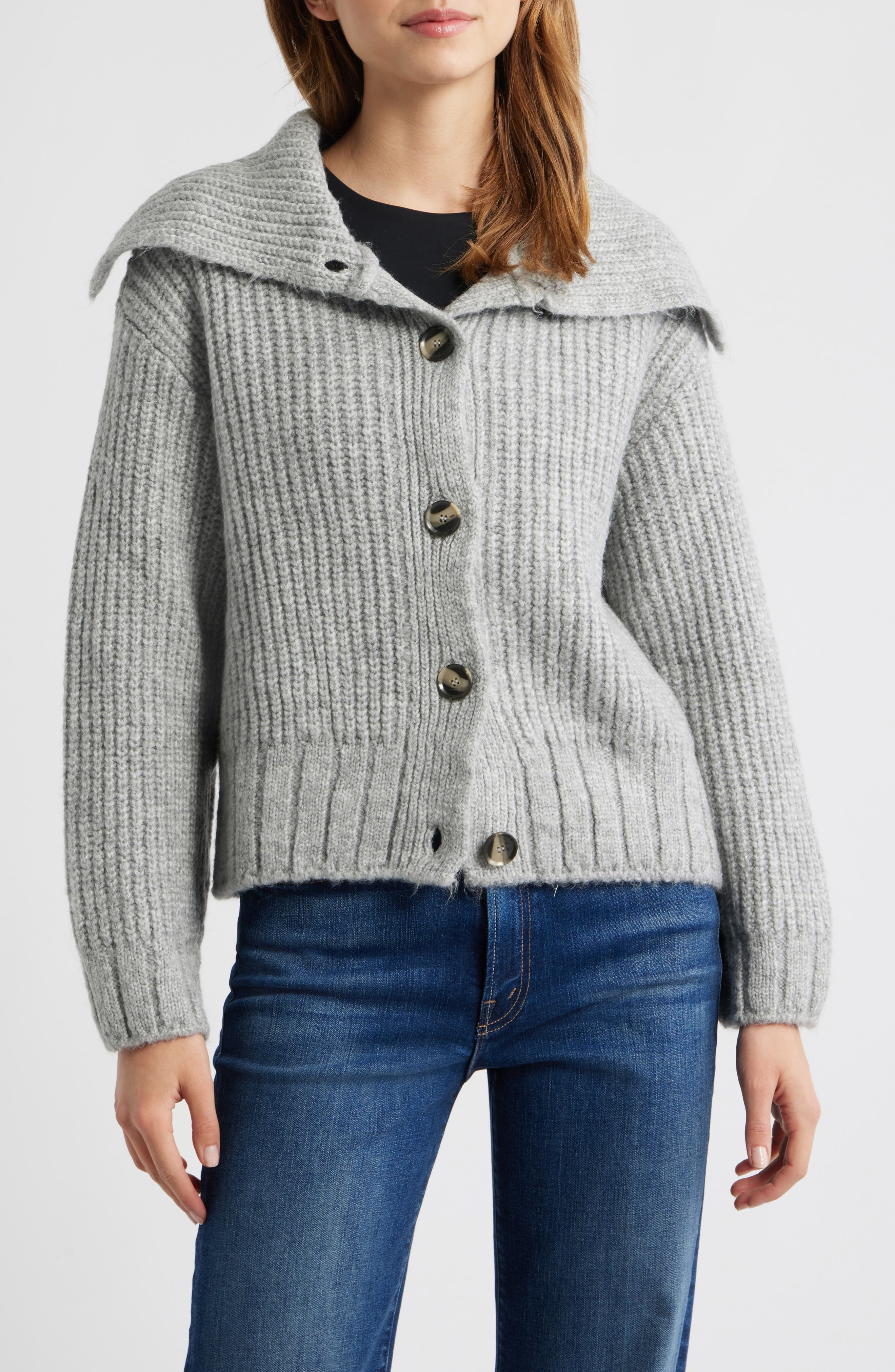 MANGO Esti Sailor Collar Cardigan