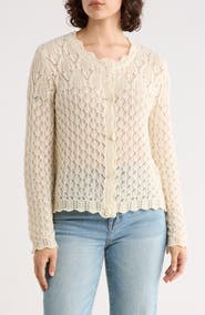 WDNY Crochet Cardigan Sweater