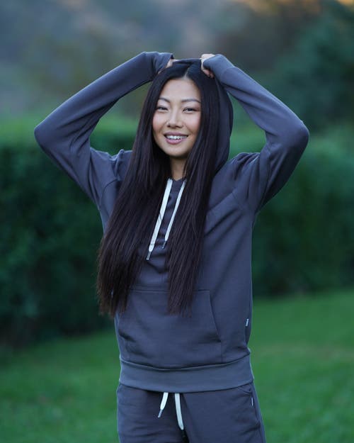 Feat Unisex Treecell Plush Hoodie In Asphalt
