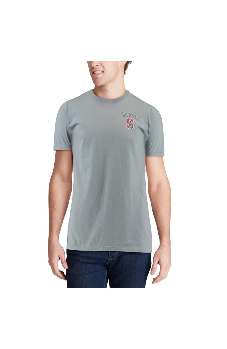 IMAGE ONE Men's Gray Stanford Cardinal Team Comfort Colors Campus Scenery T-Shirt, Alternate, color, 