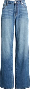 1822 Denim High Waist Baggy Straight Leg Jeans