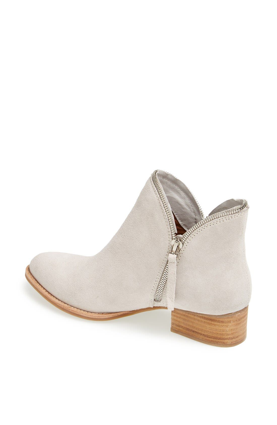 'Crockett' Bootie, Alternate, color, WHITE DISTRESSED SUEDE
