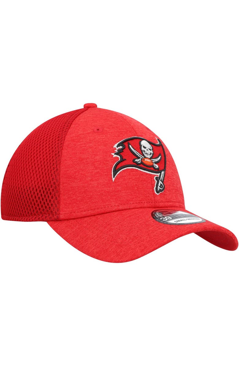 New Era Men's New Era Red Tampa Bay Buccaneers Stripe 39THIRTY Flex Hat, Alternate, color, Red