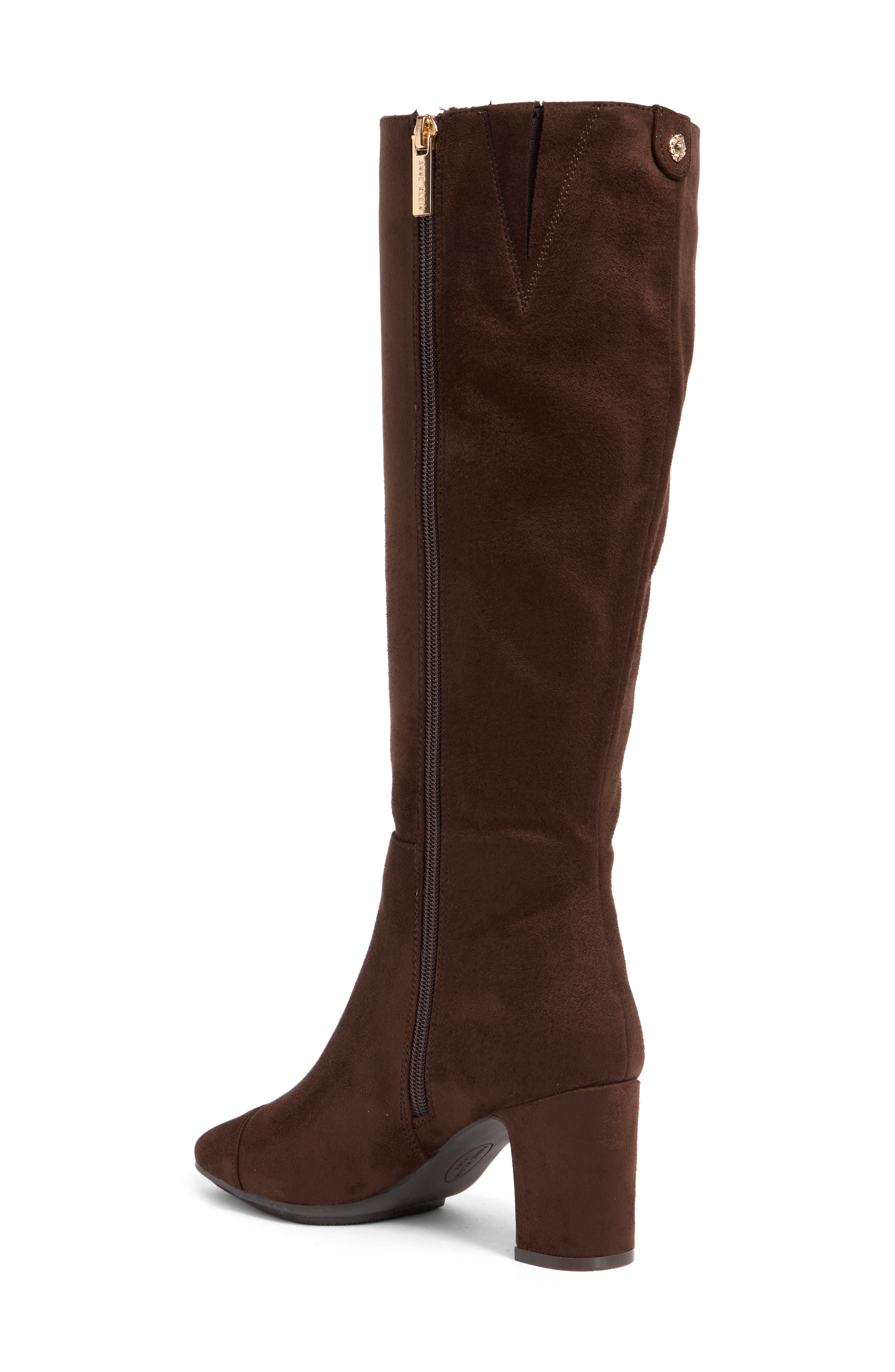 Anne Klein Serafina Cap Toe Tall Boot, Alternate, color, Brown
