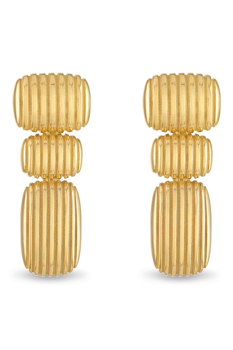 Isla Oblong Cushion Drop Earrings, Alternate, color, GOLD