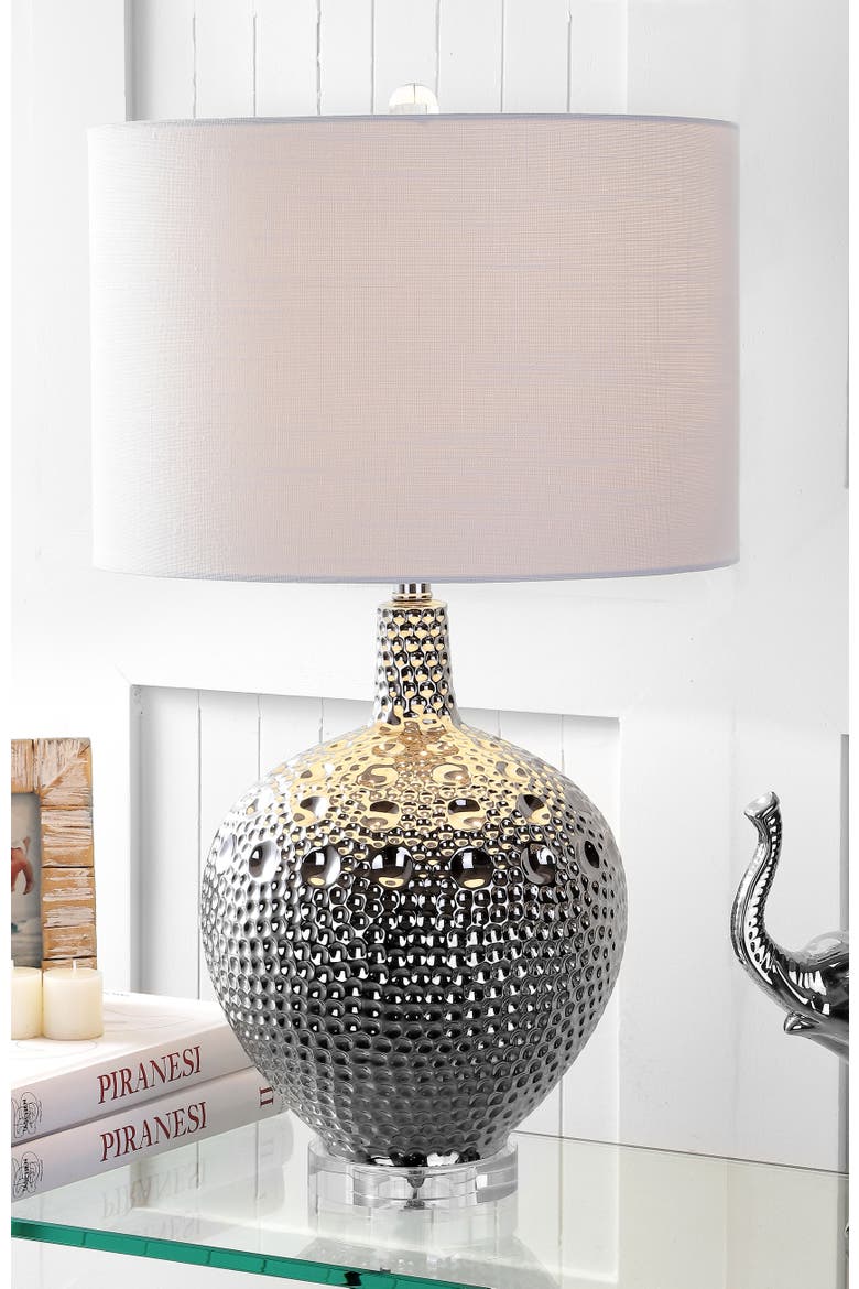 Andrews 27" Ceramic LED Table Lamp, Chrome, Alternate, color, Chrome