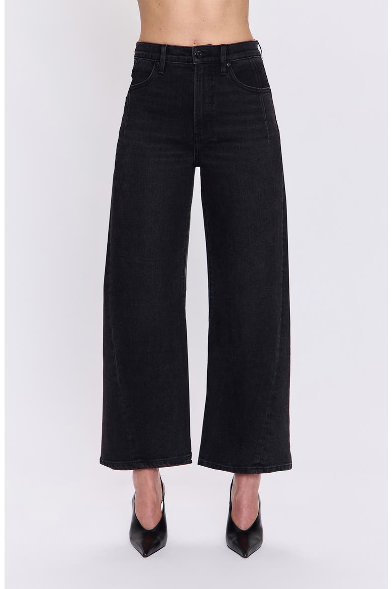 Kyra High Waist Barrel Leg Jeans, Main, color, JETSET