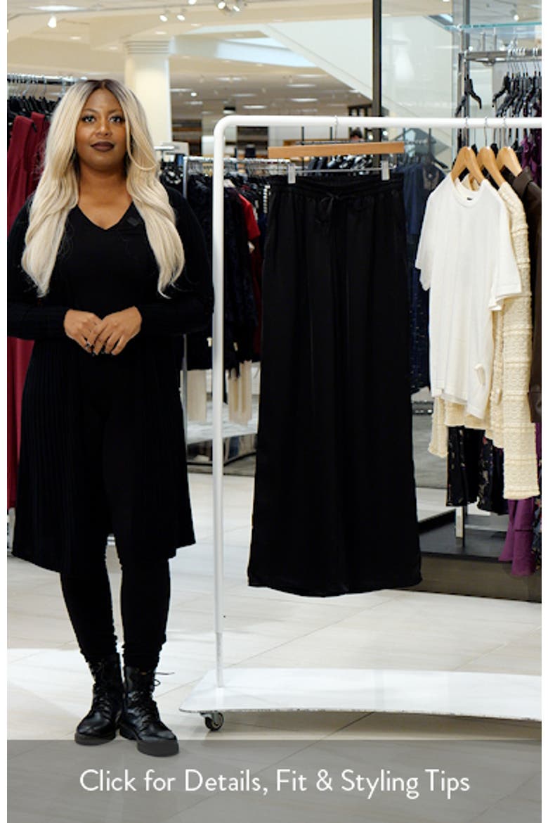 Satin Charmeuse Wide Leg Pants video