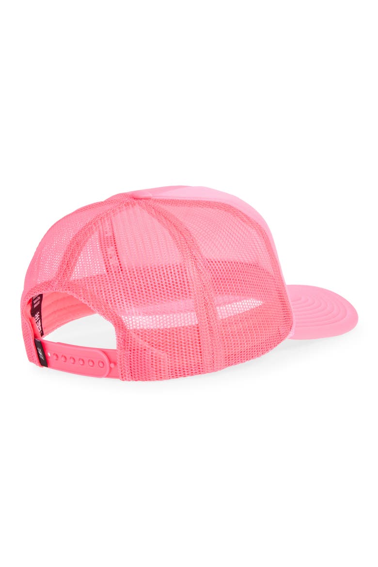 Adios Beaches Patch Trucker Hat, Alternate, color, NEON PINK