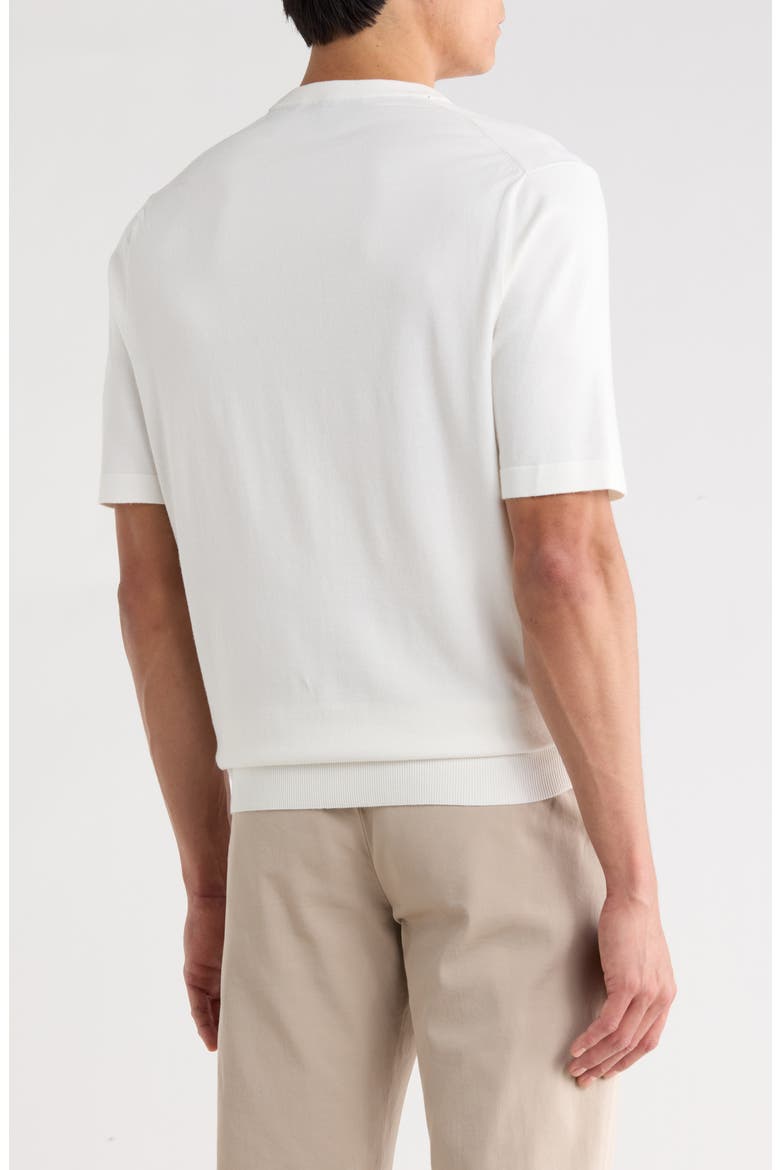 Crewneck Knit T-Shirt, Alternate, color, EGRET