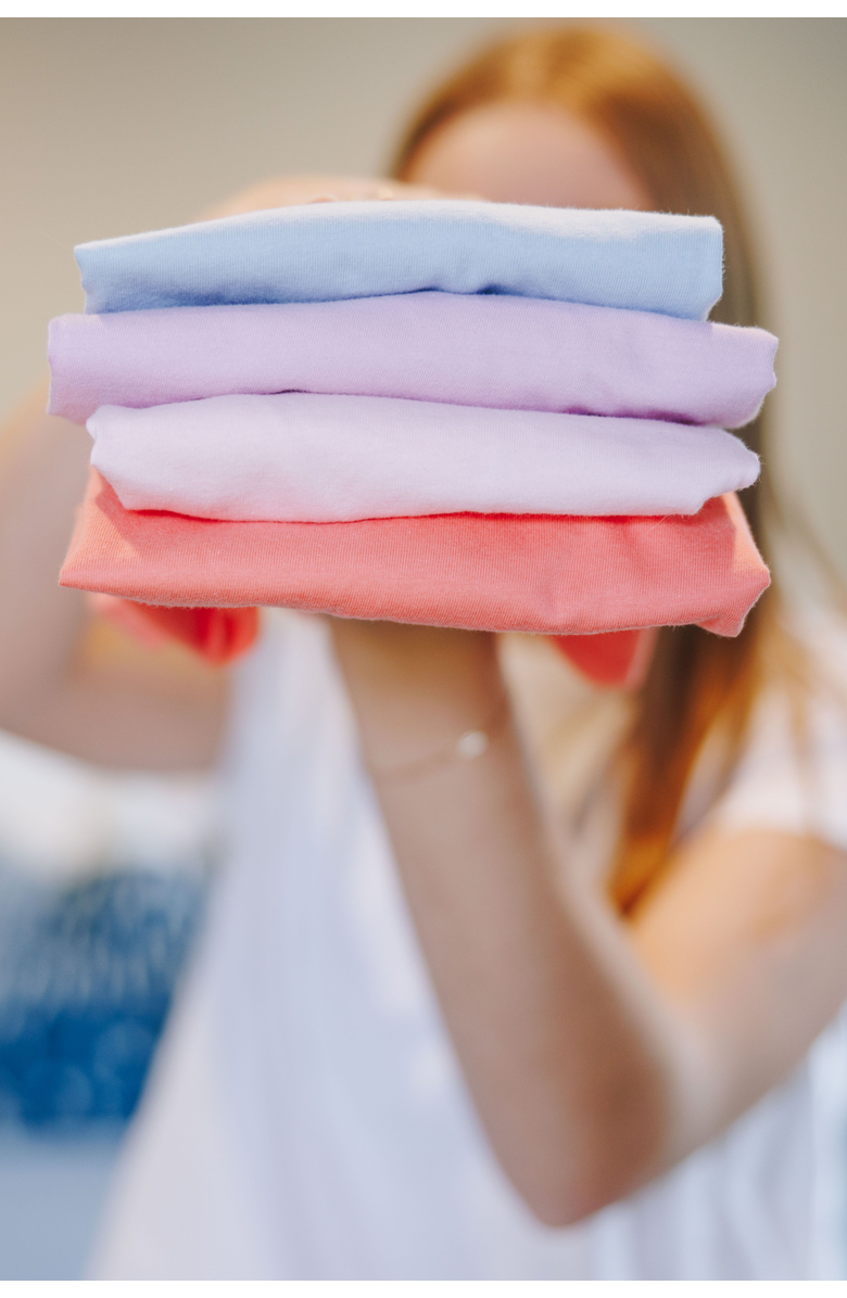 Yellowberry Breeze Cotton Short Sleeve T-Shirt, Alternate, color, Lilac