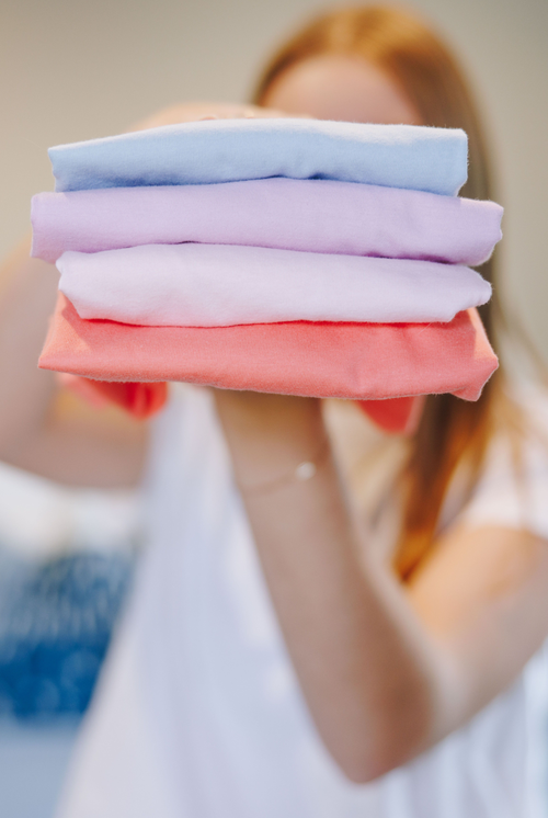 Yellowberry Breeze Cotton Short Sleeve T-shirt In Lilac