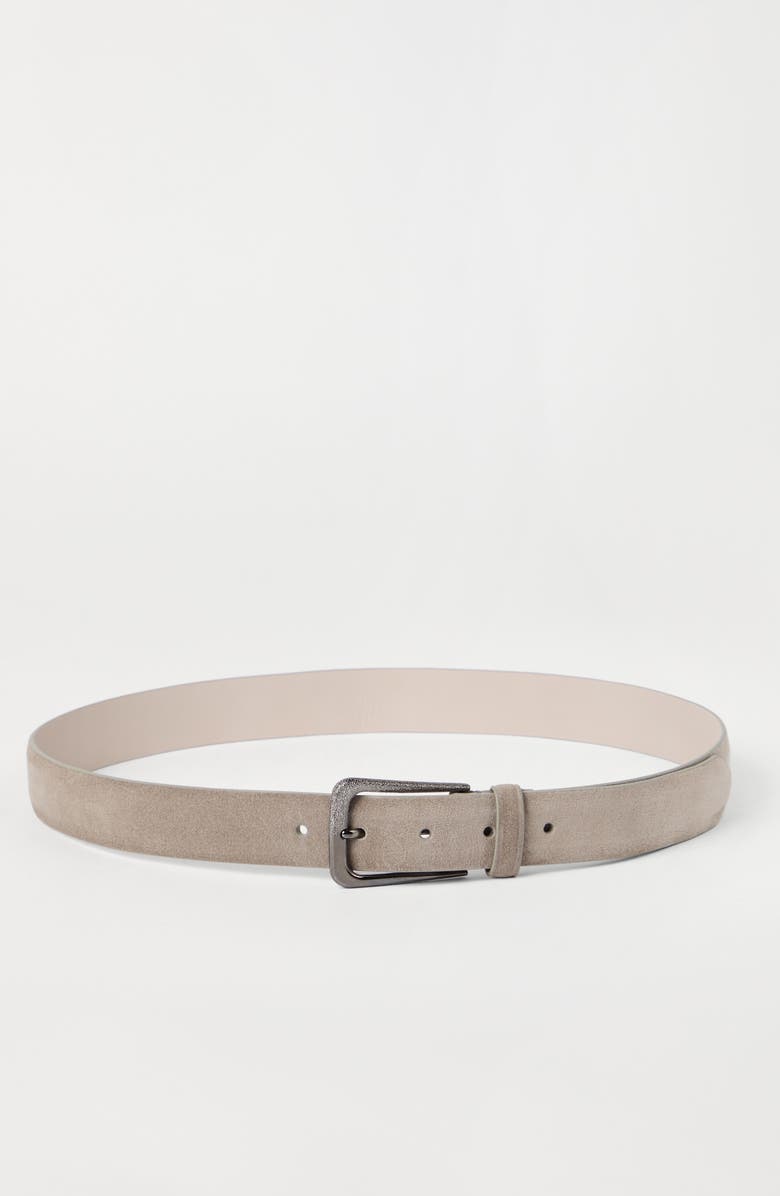 Brunello Cucinelli Suede belt, Alternate, color, 