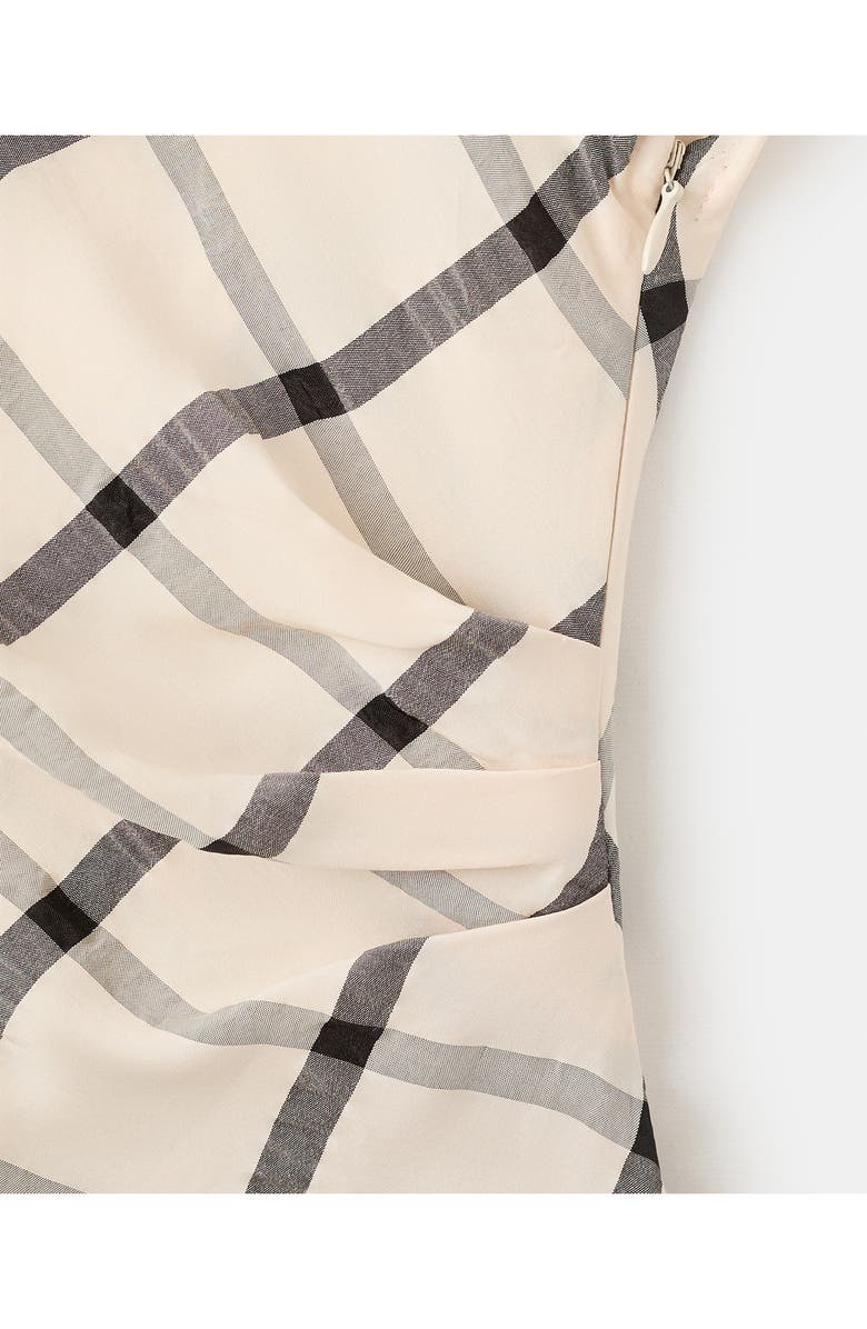 MANGO Windowpane Check Asymmetric Dress, Alternate, color, 