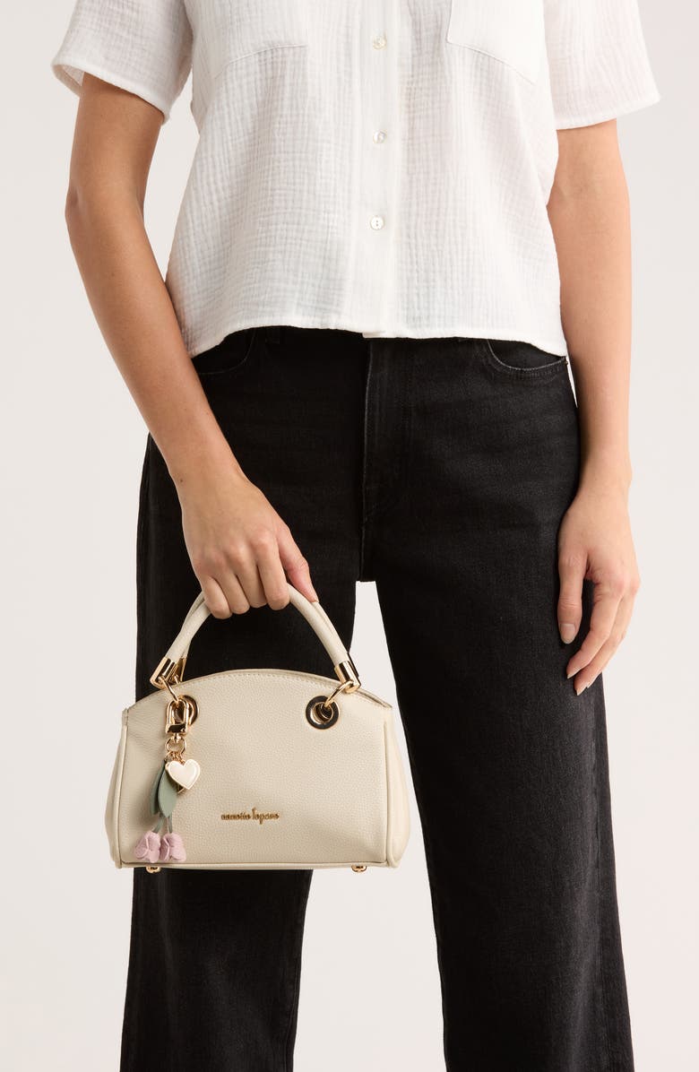 Nanette Lepore Josie Mini Convertible Satchel Bag, Alternate, color, Rice