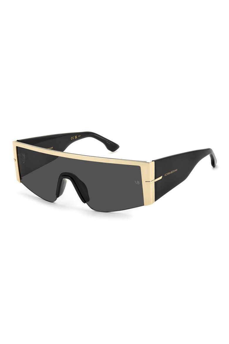 VB 7015/S 99mm Oversize Shield Sunglasses, Alternate, color, GOLD BLACK/ GREY
