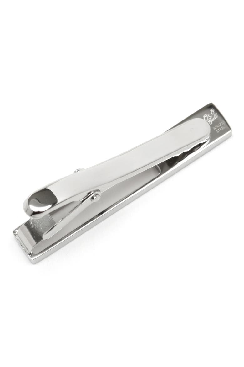 Die Cut Tie Clip, Alternate, color, SILVER