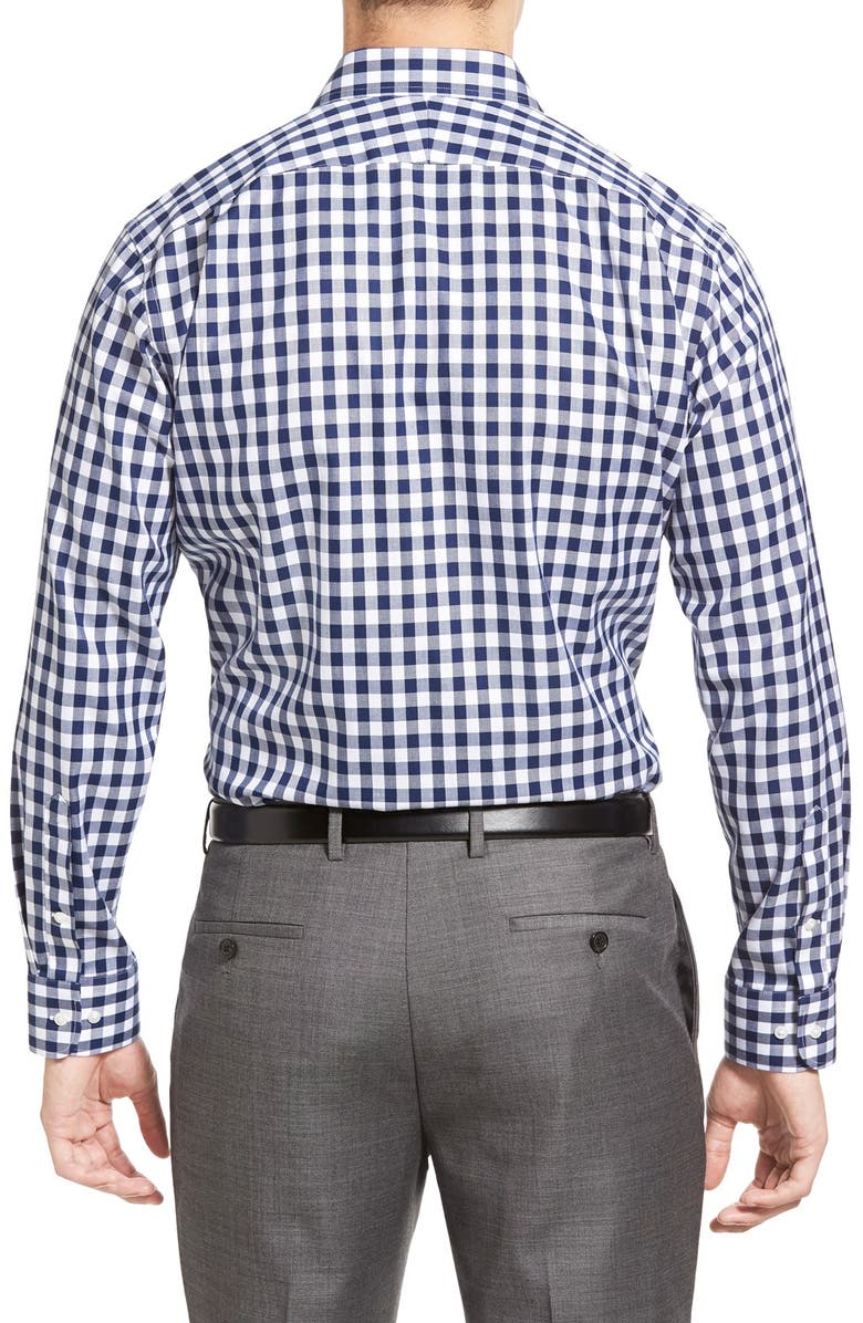 NORDSTROM MEN'S SHOP Nordstrom Smartcare<sup>™</sup> Trim Fit Check Dress Shirt, Alternate, color,
