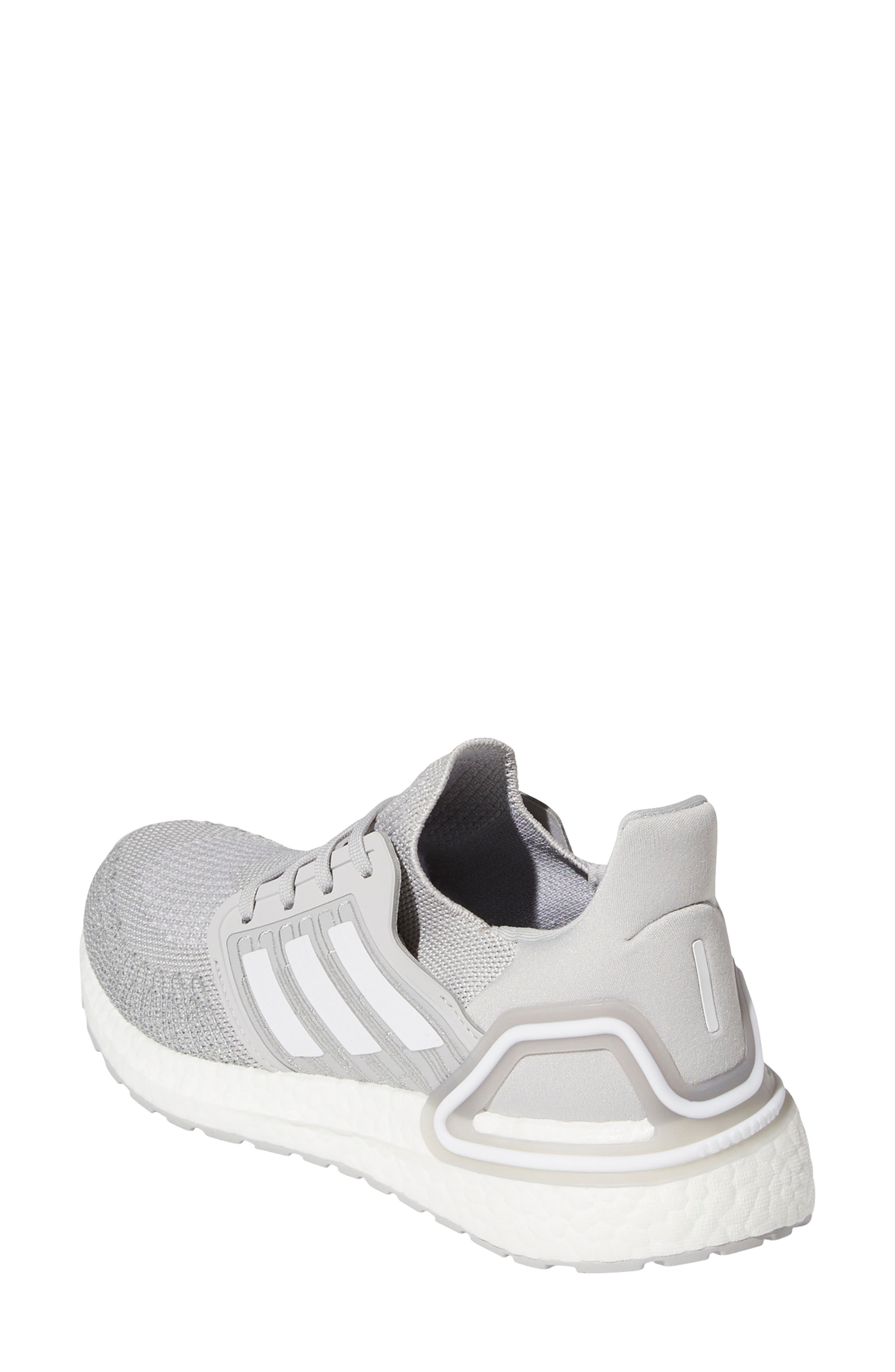 UltraBoost 20 Running Shoe, Alternate, color, GREY/ WHITE/ WHITE
