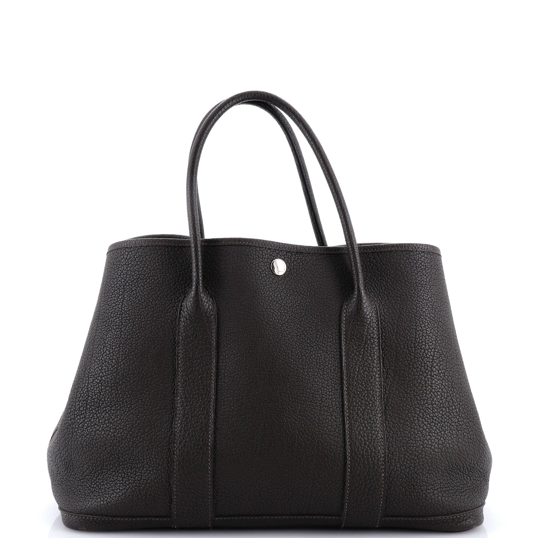 Garden Party Tote Leather 36, Main, color, Brown