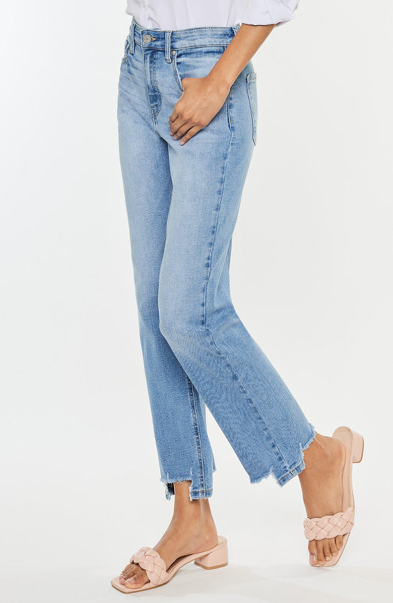 KanCan Breanne High Rise Straight Jeans, Alternate, color, Medium Wash