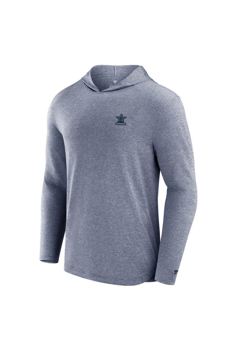 Men's Fanatics Navy Dallas Cowboys Front Office Power Mono Long Sleeve Hoodie T-Shirt, Alternate, color, Navy