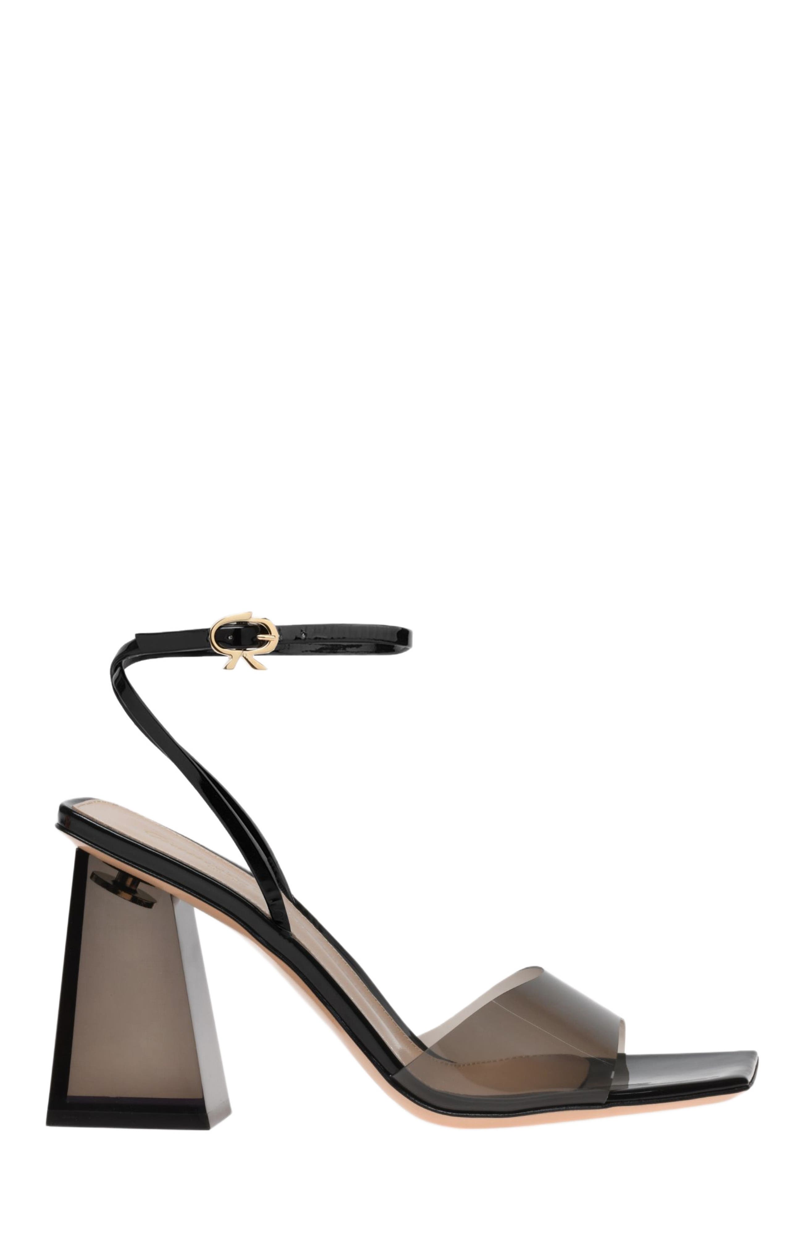 Gianvito Rossi Cosmic Sandal 85 Sandals, Main, color, Black