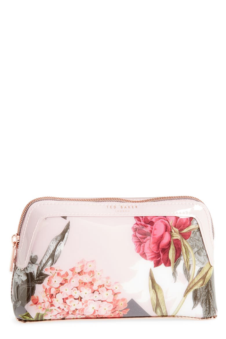 Ted Baker Genlee - Palace Gardens Cosmetics Bag, Main, color, DUSKY PINK