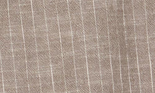 Ramy Brook Emerald Pinstripe Joggers In Sandstone Cotton Stripe