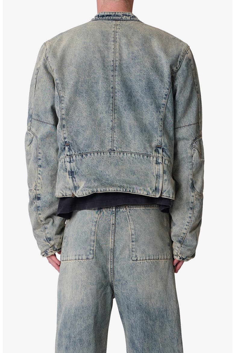 Moto Denim Jacket, Alternate, color, VINTAGE BLUE
