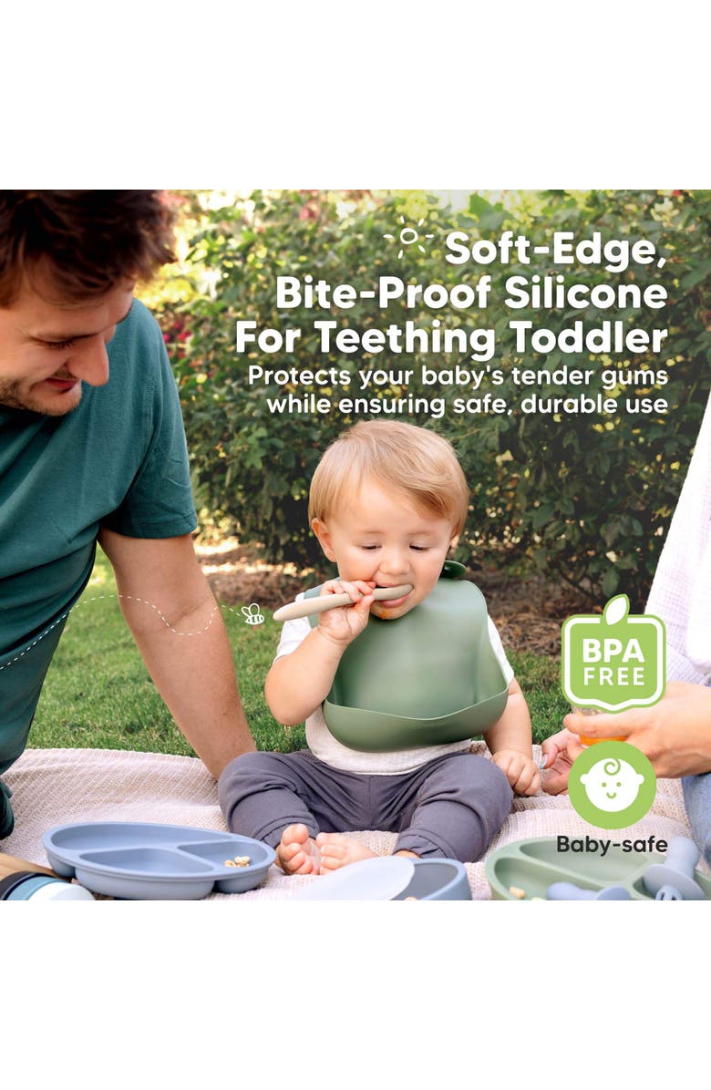 KeaBabies 6-Pack Prep Baby Spoons, Alternate, color, Slate