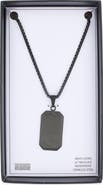 NORDSTROM RACK Men's Textured Dog Tag Necklace