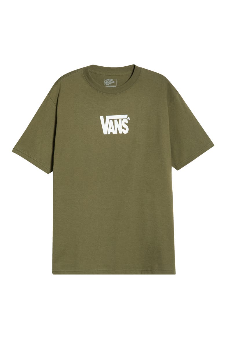 Stretch Logo Cotton Graphic T-Shirt, Alternate, color, MOSSY OLIVE