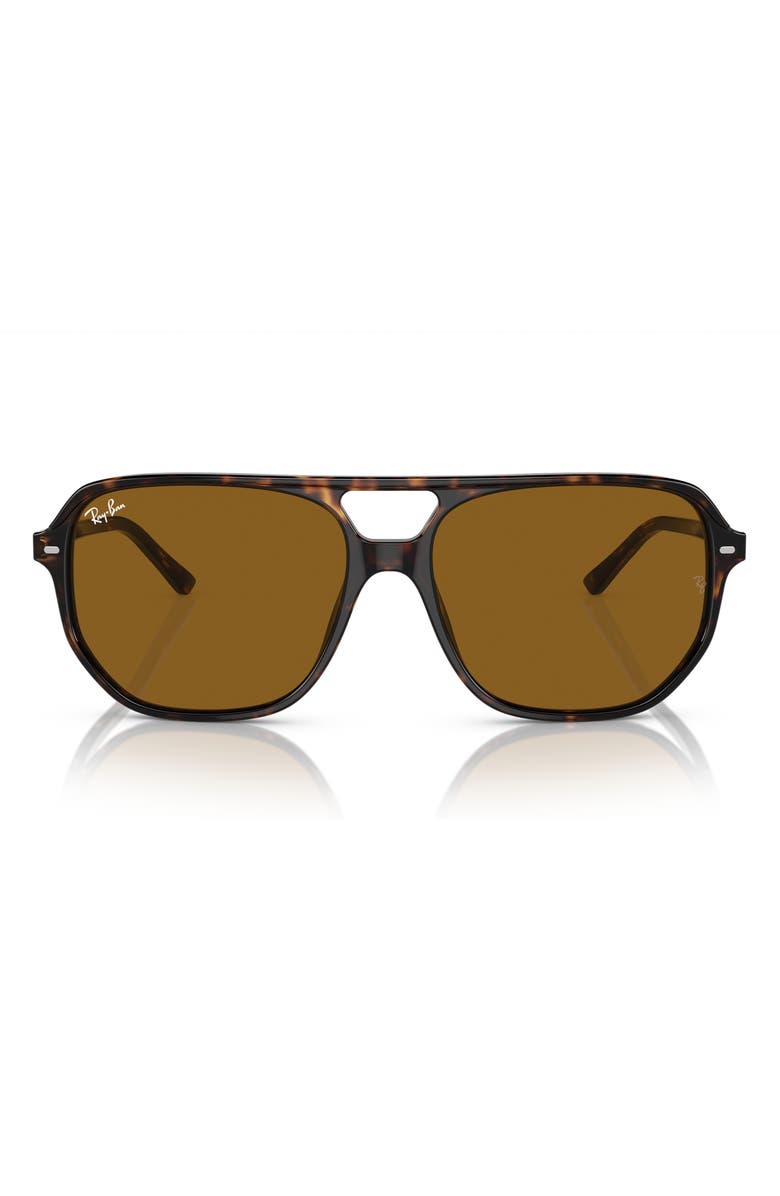 Ray-Ban Bill One 60mm Square Sunglasses, Main, color, Havana