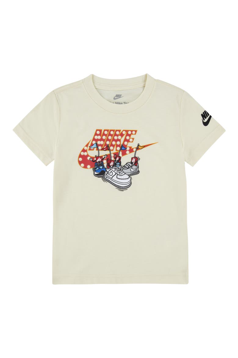 Kids' Graphic Cotton Blend Tee, Main, color, COCONUT MILK