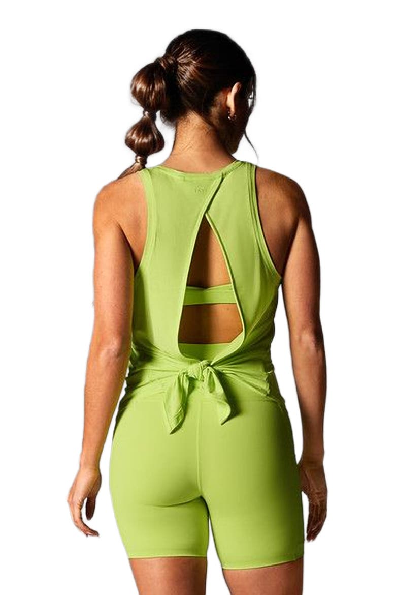 Tie Back Tank, Alternate, color, LIME