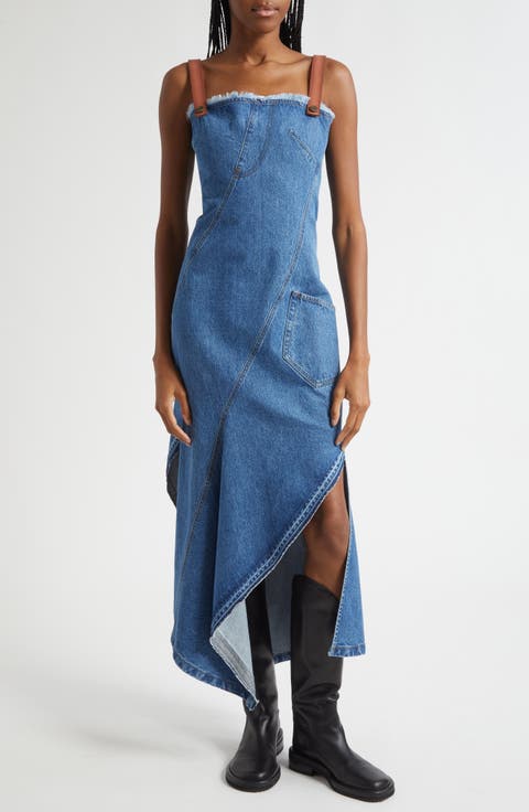 Twisted Denim Dress