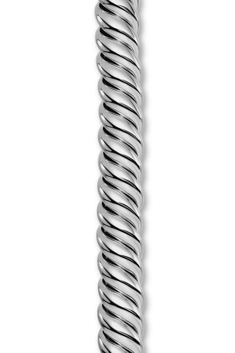 Sculpted Cable Bracelet in Sterling Silver, 14mm, Alternate, color, STERLING SILVER