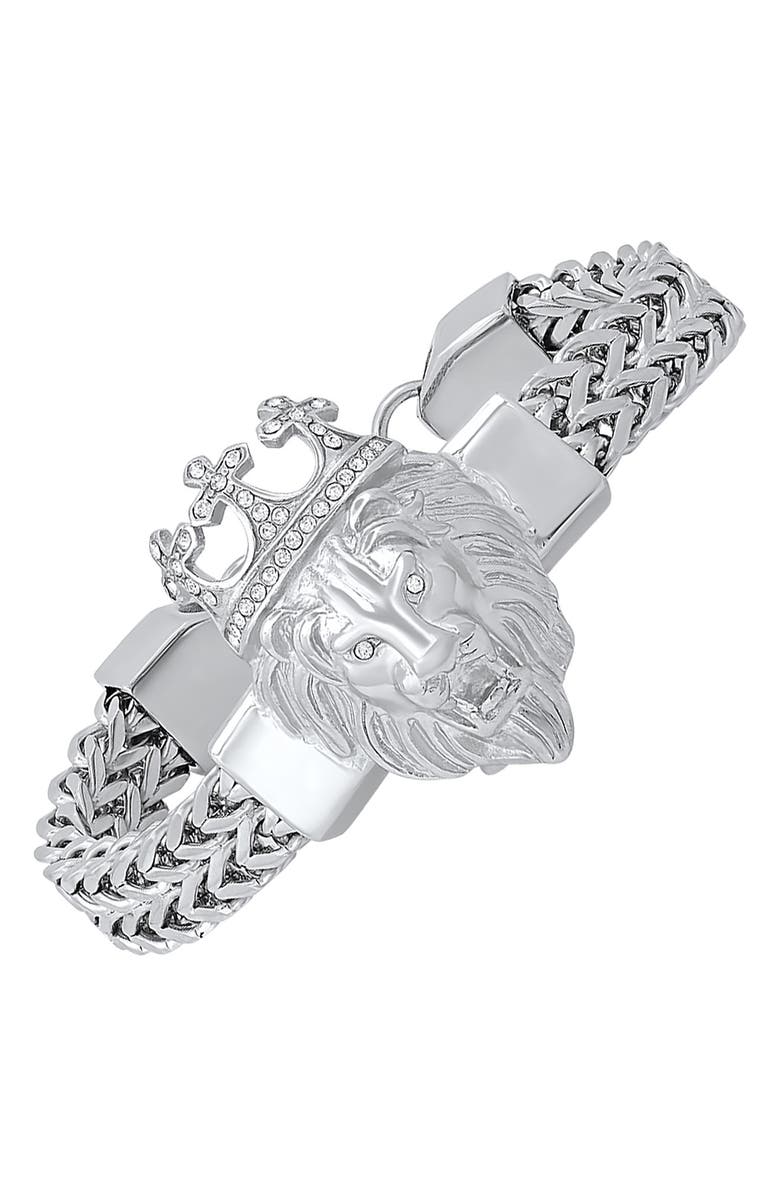 HMY JEWELRY Crystal Lion Bracelet, Alternate, color, 