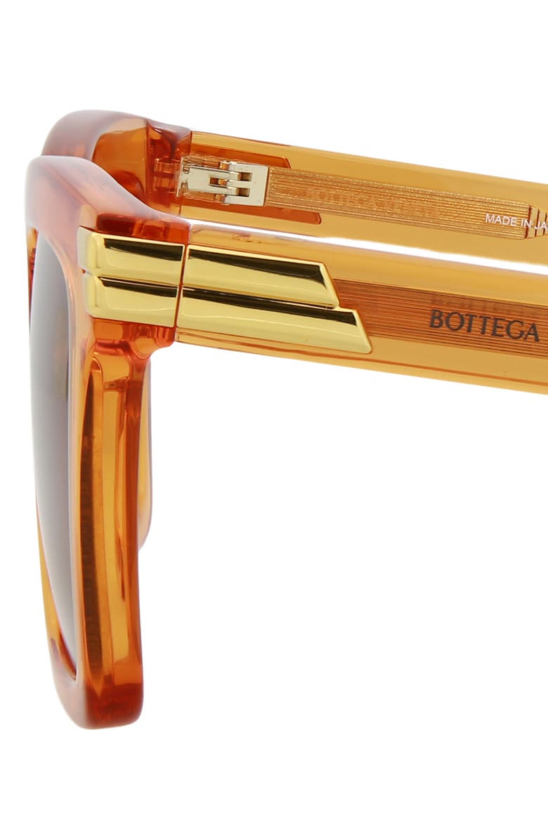 Bottega Veneta 53mm Square Sunglasses, Alternate, color, Orange