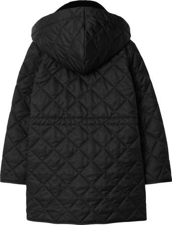 BURBERRY★素敵！NEWBRIDGE BLACK HOODED QUILTED DOWN COAT BURBERRY☆素敵！NEWBRIDGE BLACK HOODED QUILTED DOWN COAT