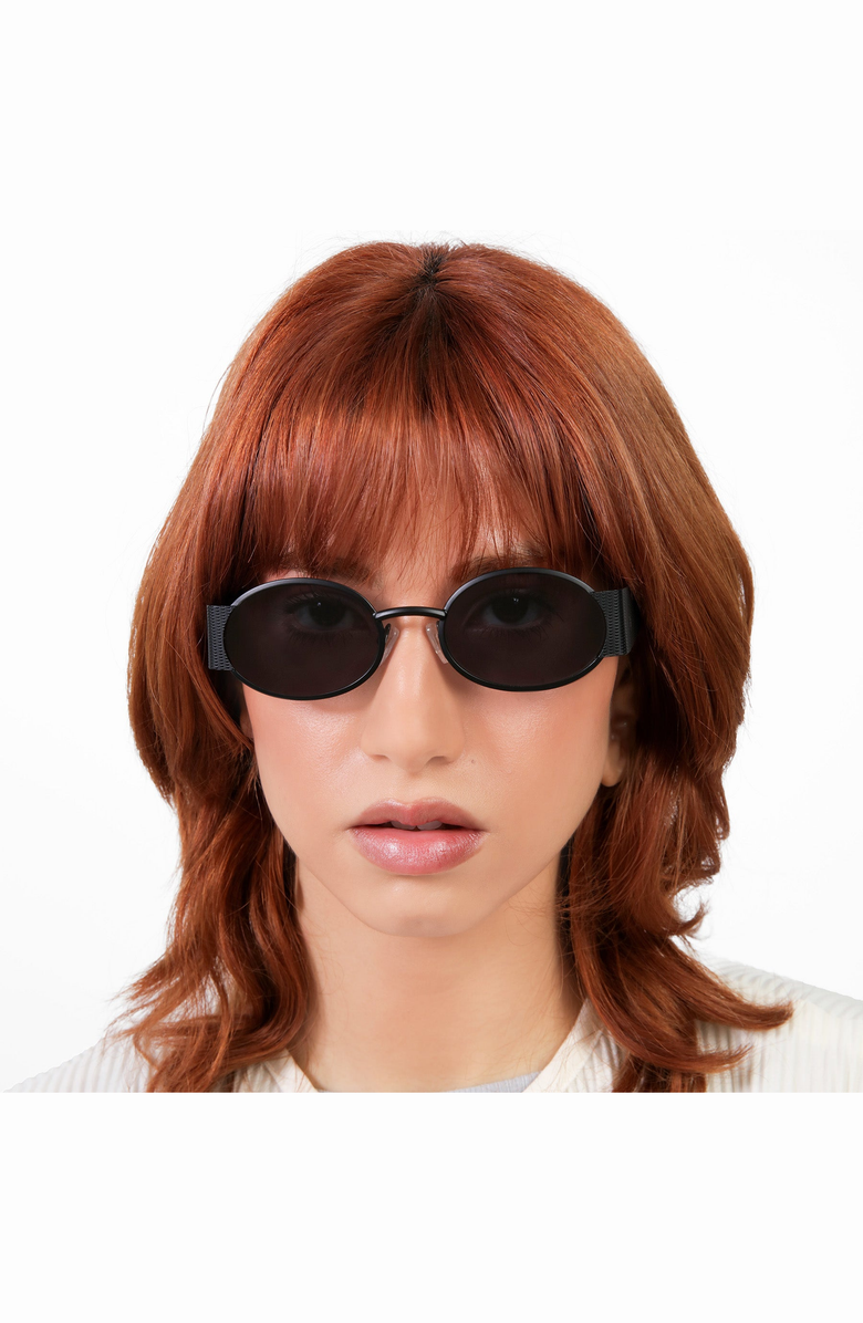 Lyndon Eyewear Belle Meade Sunglasses, Alternate, color, Matte Black / Grey